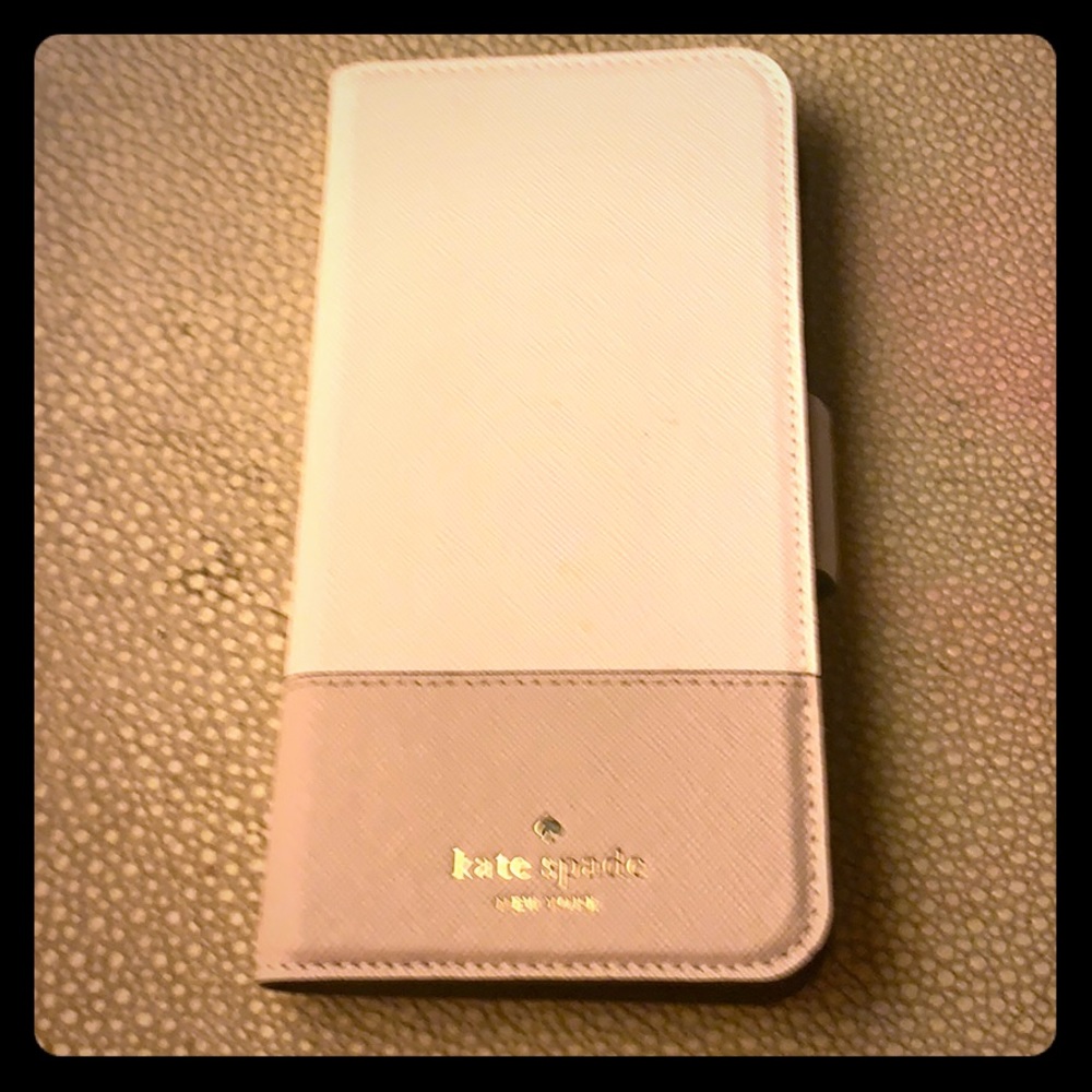 Kate Spade iPhone 6 Plus case - new, great neutral